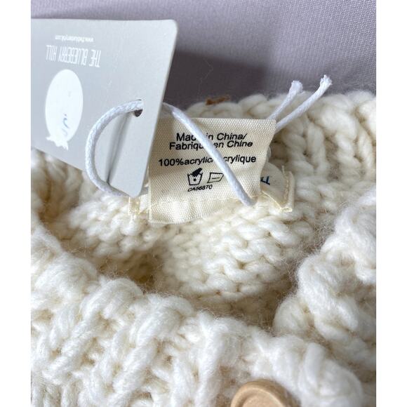 NWT THE BLUEBERRY HILL Cream Popcorn Cardigan Sweater Baby Girl Boy 12-18-24 Mo - Picture 4 of 4